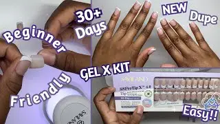 NEW GEL X DUPE KIT | SIMPLE GEL NAILS WITH SSPRO TIP X KIT | EASY GEL X NAIL TUTORIAL