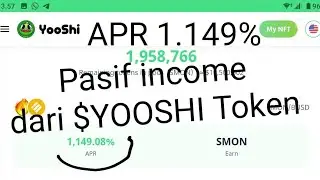 Pasif income di $YOOSHI Staking, Farms, APR 1149%