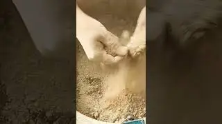😌🪨CRUSH SAND DRY 🌬️ CRUMBLING ON PASTE+PASTE MIXING 🤤😇