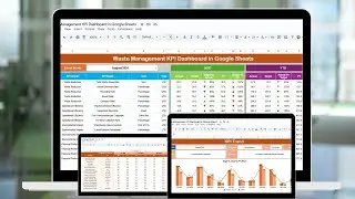 Waste Management KPI Dashboard in Google Sheets