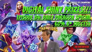 MCOC Digital Shiny Prizes Episode 84 Paragon Daily Special Mythic Nexus Crystal Openings 60% Success