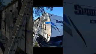 Travel trailer siding repair
