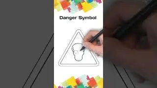 Draw Danger Symbol  | Easy drawing | #drawings #shorts #trendingshorts #viralshortsvideo