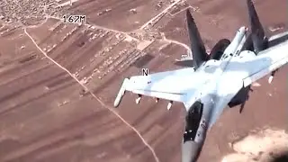 Russian Su-35S and US MQ-9 Reaper UAV in Syria