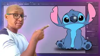 Aprenda a vetorizar o Stitch, usando técnicas simples e eficazes! (Adobe Illustrator)