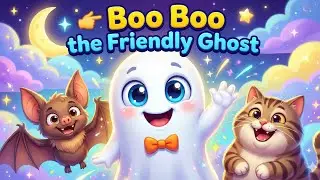 Boo Boo the Friendly Ghost 👻 | Fun Ghost Song for Kids | Happy Halloween Rhyme #nurseryrhymes  #kids