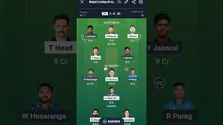 Today best playing 11 RR Vs SRH IPL match head to head #shorts #shortsfeed #shortsviral #short
