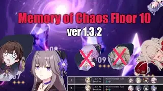 MoC Floor 10 | No Luocha / Fu xuan | Herta + Sushang & E0 Clara Tank | 3 Star Full Clear