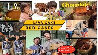 lava cake party with kids #lavacake #chocolatecake #lavacakerecipe  #blackandbrown  #cakes