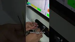 SINRAD Semi Auto Wire Stripping Crimping Machine with Marking Tube Inserting  #wireharness