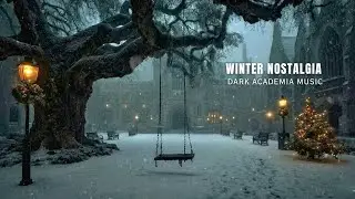 “The Snowbound Swing of Soft Nostalgia” — A Still Christmas Winter Night | Dark Academia Ambience
