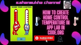 how to create home control temperature in app lab in code.org.