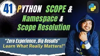 Python Scope and Namespace Explained | Scope Resolution in Python | CodersIndia |By Rohit Tyagi # 41