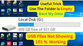 USB Files not showing but space used | How to show usb hidden files and folder #tech2ube