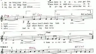 Prayer of St. Francis (music score)
