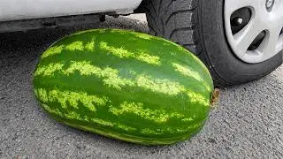 EXPERIMENT: Car vs Watermelon Juice - Crushing Crunchy & Soft Things by Car!