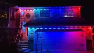 Putting up our new Govee PERMANENT Christmas lights (wow!!!)🎄❄🎅