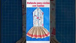 Toallas de cocina, Bufanda con secadores de cocina / Kitchen Scarf, Kitchen Towel #costura #navidad