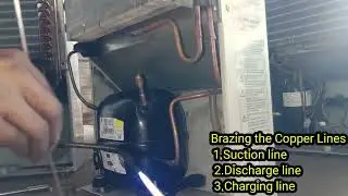 Panel AC compressor change (600watts) | & gas charging