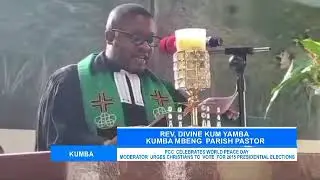P.CKumba  Mbeng World Peace Day Moderator Urges Christians To Exercise Voting Rights