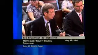 MyMCMedia Extra  Senator Brian Frosh Calls For Surge Reserve