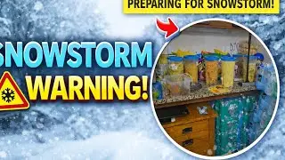 Vlog- 34 SNOW STORM WARNING PREPARATIONS ❄️❄️⚠️ #snowstorm #usa #snow #dailyvideo #restock 