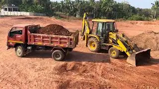 JCB Backhoe Front Bucket Soil Work | Soil Loading Work By JCB 