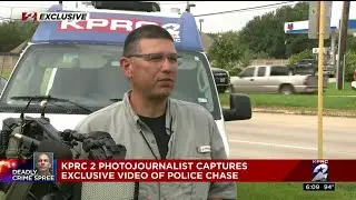 KPRC2 photojournalist captures exlusive video of police chase