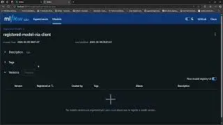 28. Model Registry. Registering a Model using the Python SDK.