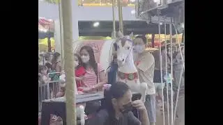 Her playtime at carousel in mall of asia
