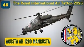 [4K] ✈️ Agusta AH-129D Mangusta - ITALIAN ARMY - RIAT 2023 #riat2023 16-07-2023