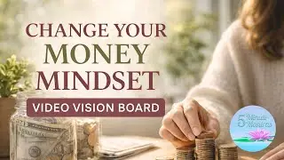 Change Your Money Mindset 🤑 5 Minute Mantras Video Vision Board for Abundance & Financial Peace