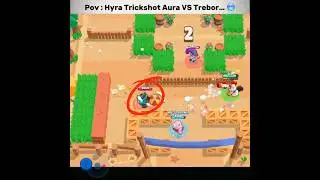 Hire Trickshot Aura VS Trebor&hellip; 🥶🔥 #brawlstars #supercell #virlashort #fyp #trickshot #hire #aura