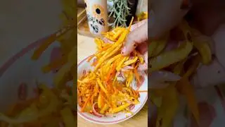 Tangy Mango Veg Salad🥭🥕#shorts #youtubeshorts #shortvideo #cooking #recipe