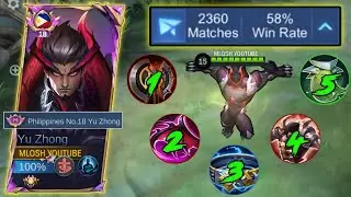 Yuzhong Best Build To Win Every Game Against Alice- yuzhong gameplay #mlbb