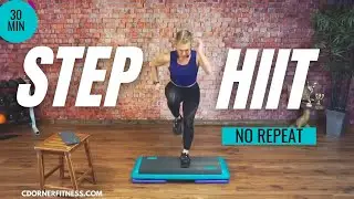 CARDIO HIIT STEP WORKOUT // 30 MIN // STEP INTERVAL // NO REPEAT