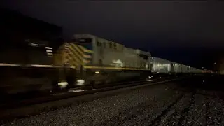 NS 29P with a ex critrail trailing at CP379 in Kendallville Indiana 
