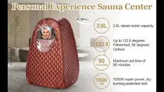 Steupoek Portable Steam Sauna for Home Full Body Personal Sauna at Home Spa with 2.6L 1000W