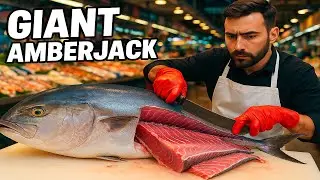 Filleting a Giant Amberjack Like a Pro &ndash; Insane Knife Skills & Zero Waste!