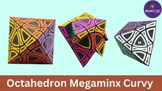 Octahedron Megaminx Curvy | Megaminx | Custom Puzzle | Twisty Puzzle | 3d Printed puzzle