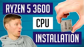 HOW TO INSTALL RYZEN 5 3600 CPU + UNBOXING - CPU installation tutorial / guide