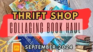 Collaging Art Book Haul : Thrift shopping for your collage art #collageart