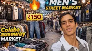 Mumbai's Colaba Causeway Market | Fashion street shopping 🛍️ 
