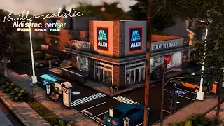 I built a REALISTIC ALDI'S/REC CENTER in my SAVE FILE │THE EXIST SAVE FILE│ The Sims 4