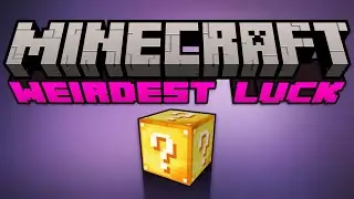 I had the WEIRDEST LUCK on a One Block Lucky Block World in Minecraft!