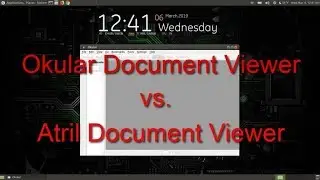 Okular Document Viewer vs  Atril Document Viewer