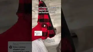 Festive & Cozy Red Buffalo Check Crocs Slippers &ndash; Perfect Holiday Gift!