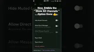 How to enable Show All Channels of a Server in Discord Mobile #roduz #discord #how #howto #channel