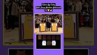 Kobe Bryant's Jersey Retirement (8 Years Ago Today) 💜💛🕊
