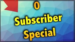 0 Subscriber Face Reveal Special